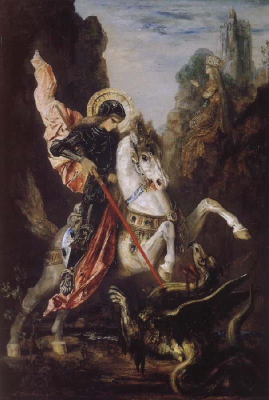 Gustave Moreau Saint George and the Dragon China oil painting art